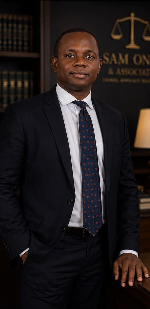 David Mbagwu, Esq., Counsel at Sam Onah & Associates, at the chambers in Calabar